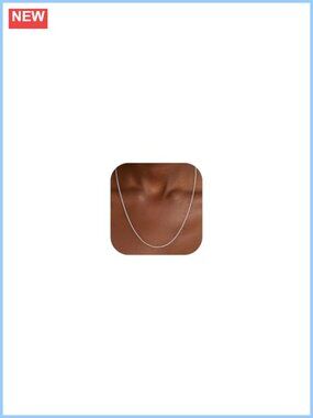 S925 Sterling Silver Cable Chain Necklace Women 18" Sturdy